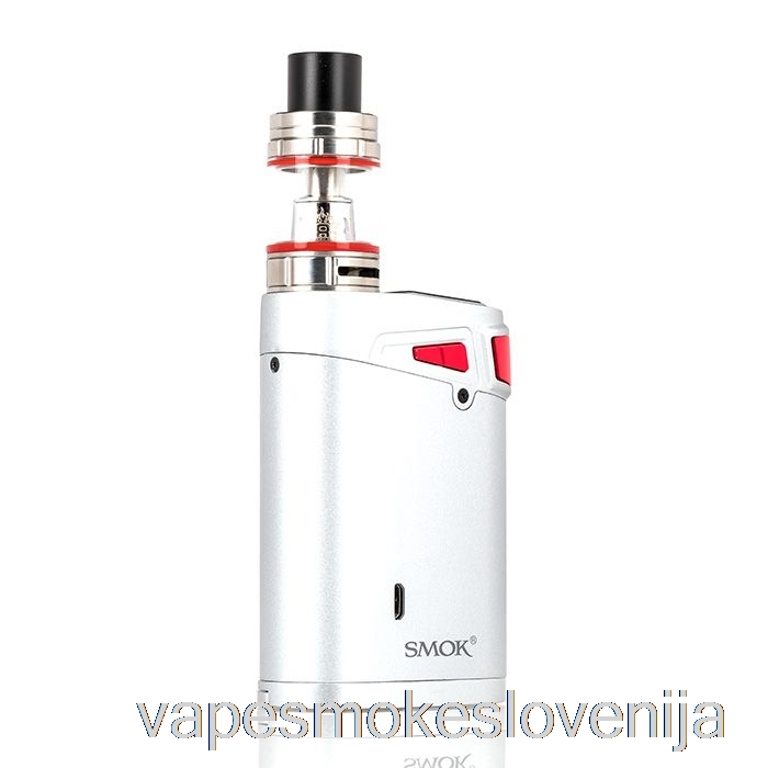 Vape Za Enkratno Uporabo Smok Marshal G320 Tc Starter Kit Srebrno Ohišje / Rdeči Gumb Za Sprožitev